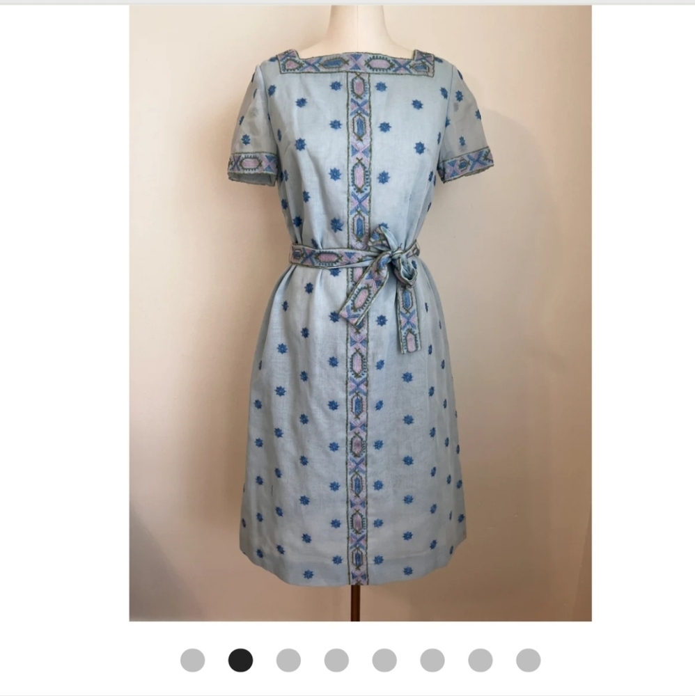 60s/70s Size S Vintage Hippie Dress